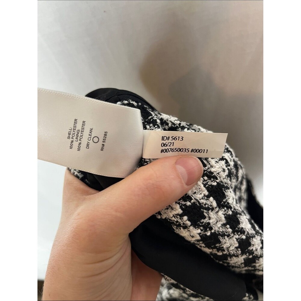 NWT Express Houndstooth Black and White Ruffle Skirt - Picture 8 of 8